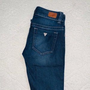 Guess Dark Daredevil Low Rise Boot Cut Jeans Size 26